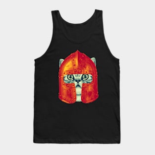 Medieval Cat Knight Tank Top